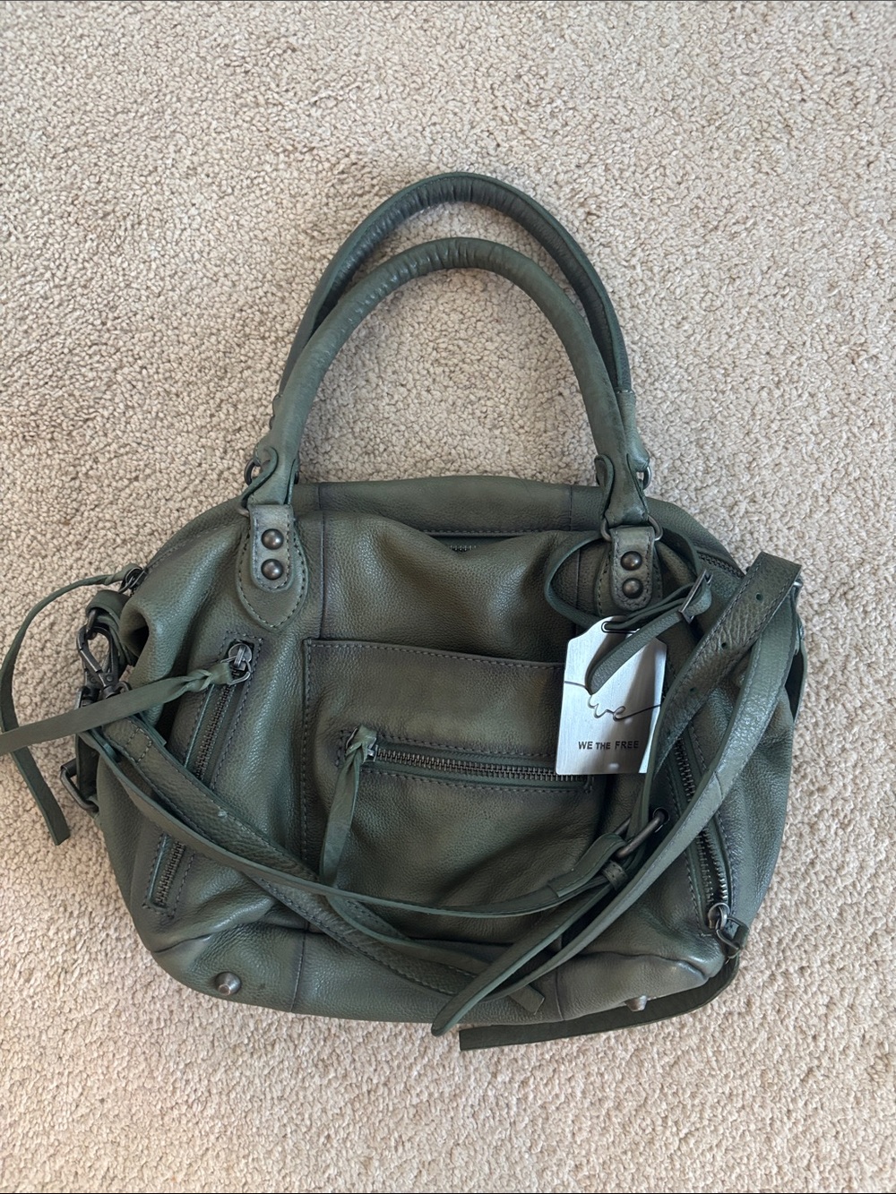 Free People Baby Emerson Tote in Secret Sage